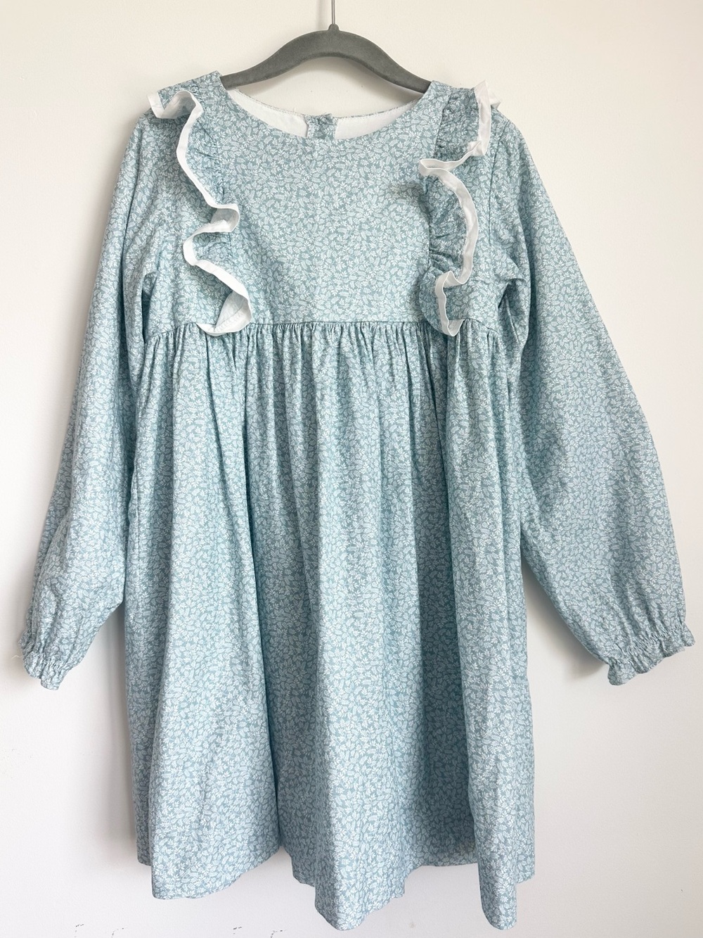Like New! BELLA BLISS Girls Light Blue Harley Dress in Calista Floral Size 10